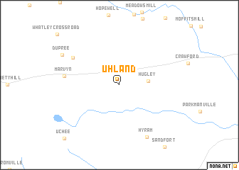 map of Uhland