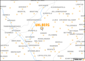 map of Uhlberg