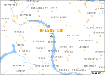 map of Uhlerstown