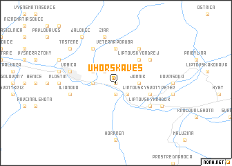 map of Uhorská Ves