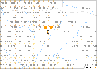 map of Uhor