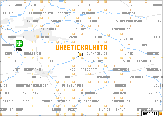 map of Úhřetická Lhota