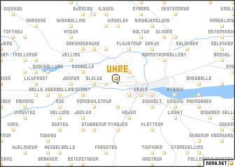 map of Uhre