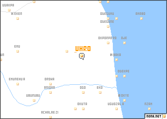 map of Uhro