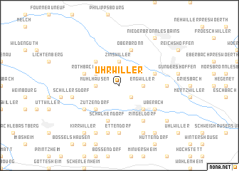 map of Uhrwiller