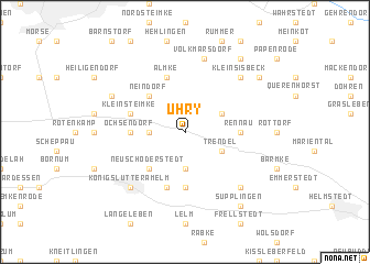 map of Uhry