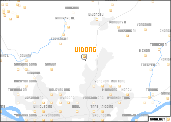 map of Ui-dong