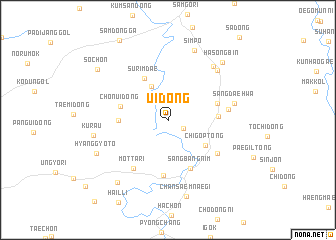 map of Ŭi-dong