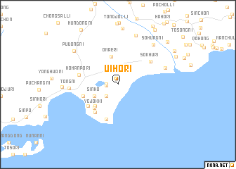 map of Ŭiho-ri