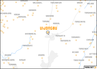 map of Ŭijŏngbu