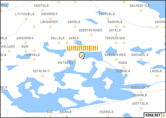 map of Uiminniemi