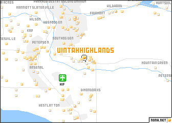 map of Uintah Highlands