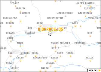 map of Uioara de Jos