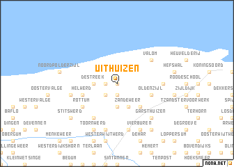 map of Uithuizen