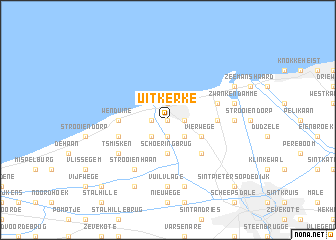 map of Uitkerke