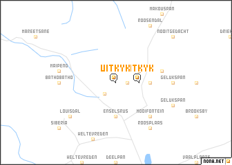 map of Uitkyk