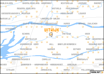 map of Uitwijk