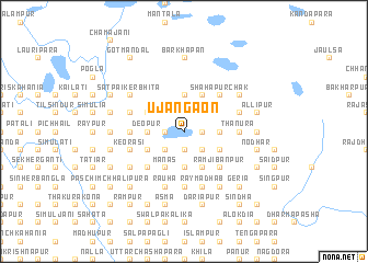map of Ujāngaon
