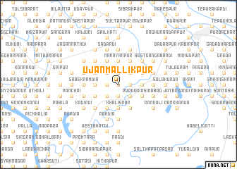 map of Ujān Mallikpur