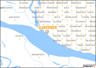 map of Ujānpāra