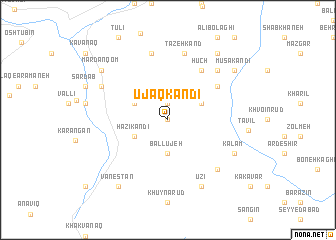 map of Ūjāq Kandī