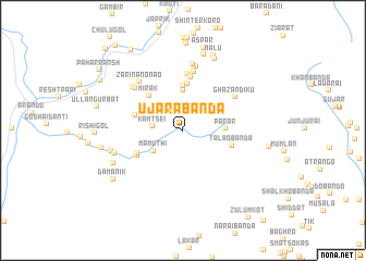 map of Ujāra Banda