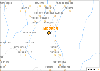 map of Ujarrás