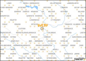 map of Ujčov