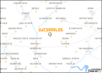 map of Újcsanálos