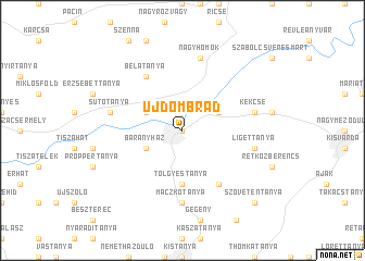 map of Újdombrád