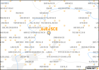 map of Ujejsce