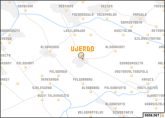 map of Újerdő