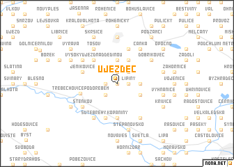 map of Újezdec