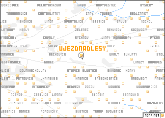 map of Újezd nad Lesy