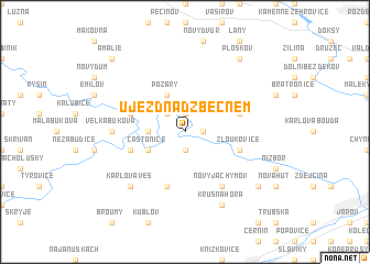 map of Újezd nad Zbečnem