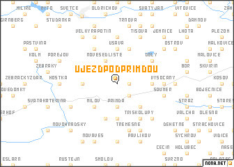 map of Újezd pod Přimdou