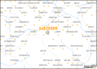 map of Újezdsko