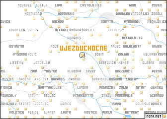 map of Újezd u Chocně