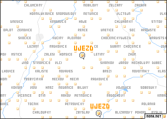 map of Újezd