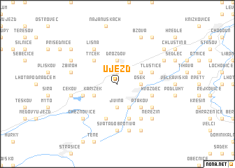 map of Újezd