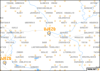 map of Újezd