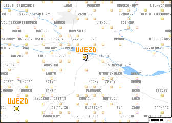 map of Újezd