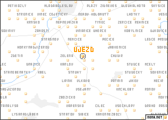 map of Újezd