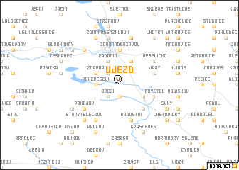 map of Újezd