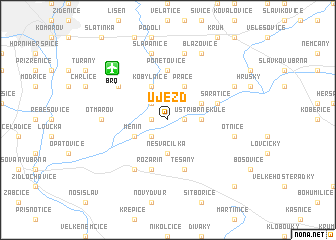 map of Újezd