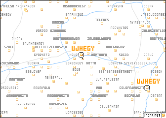 map of Újhegy