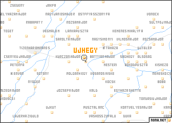 map of Újhegy