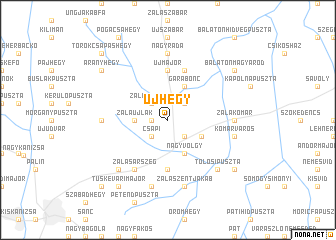 map of Újhegy