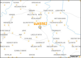 map of Újkenéz