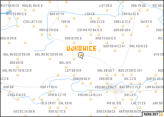 map of Ujkowice